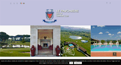 Desktop Screenshot of golfclublepavoniere.com