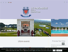 Tablet Screenshot of golfclublepavoniere.com